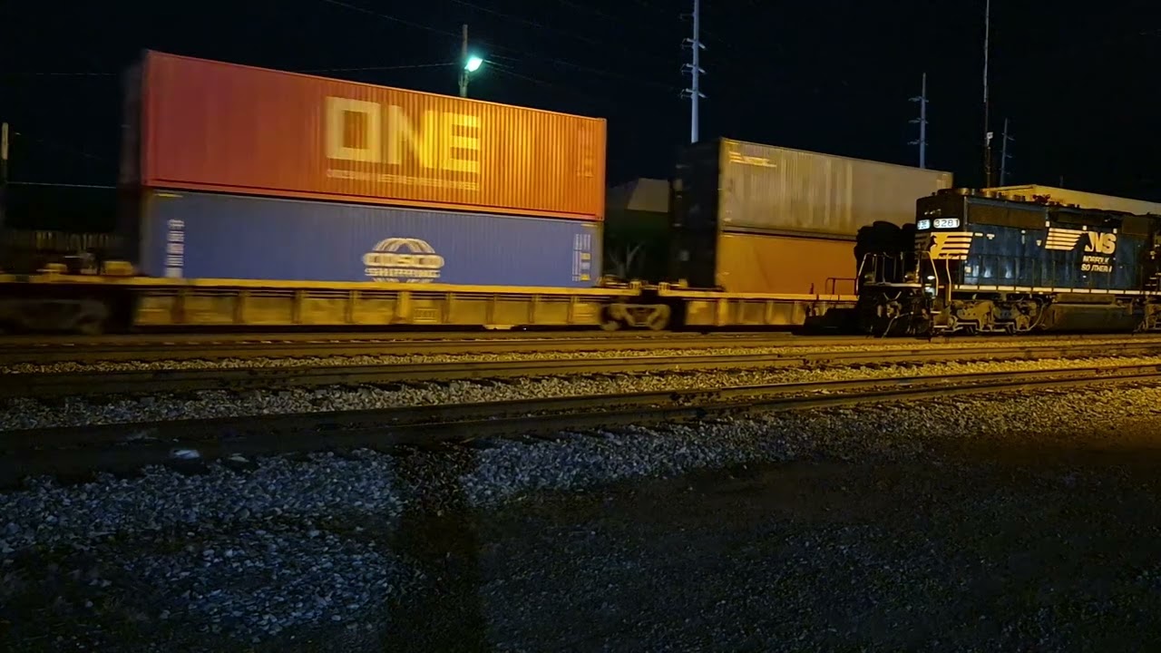 131-car long NS 243 cruising thru Gainesville, Ga on 2/12/26