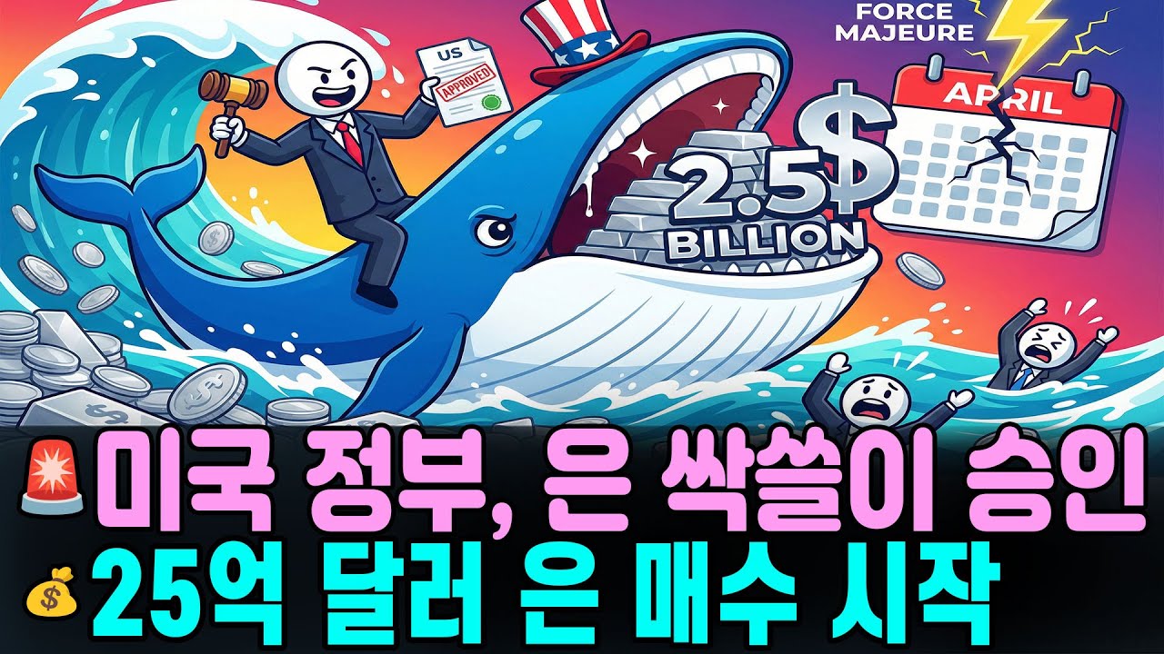 🐋 새로운 고래: 미국 정부의 25억 달러 은 매수 프로그램 승인 (4월 포스 마쥬어 발동?)