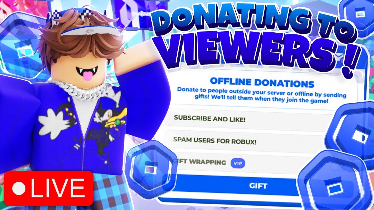 🔴 Pls Donate LIVE | 💰 Donating Robux To Viewers 💸 | TTS 5+ ROBUX 🎮