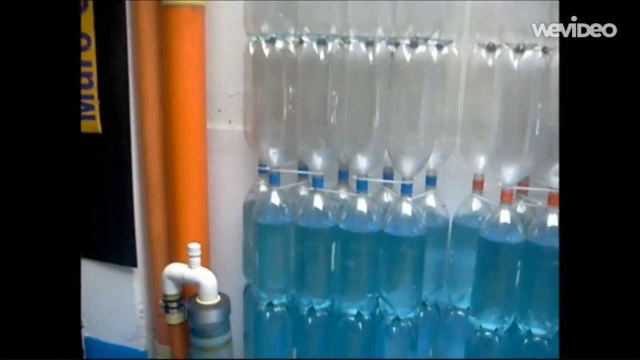 Ekomuro H2O+ recoleccion lluvias con Pet