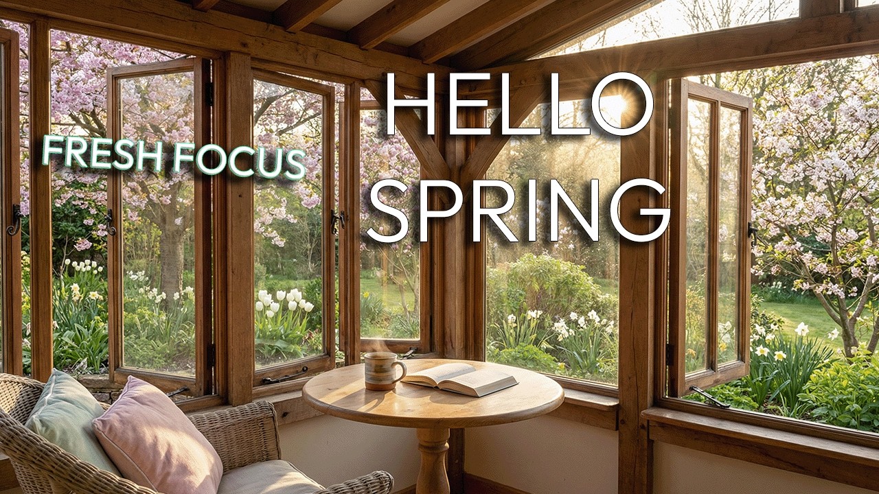 Весеннее утро, атмосфера природы 🌸 | Легкая акустическая музыка для концентрации и пробуждения