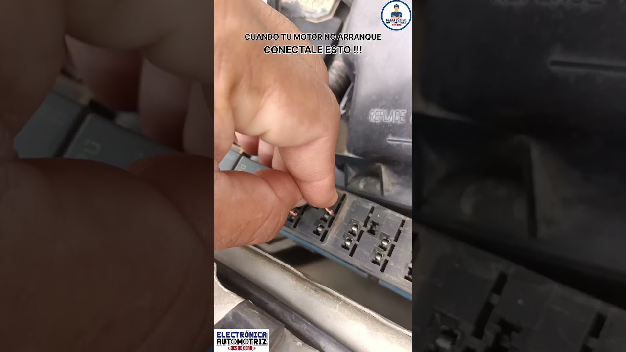 CUANDO TU MOTOR NO ARRANQUE CONECTALE ESTO !!! #electronicaautomotriz #auto #electricidadautomotriz