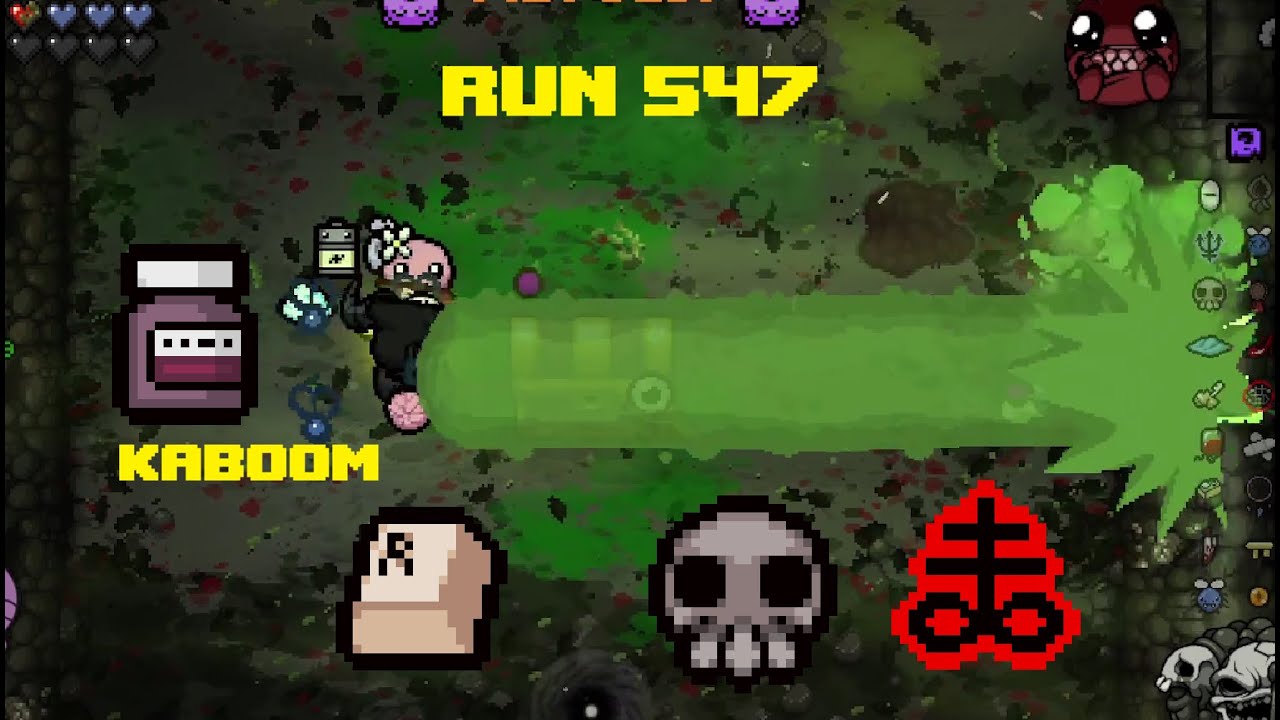 NEW STREAK, Run 547 Eden 4 Goals (M) Le start Ipecac, Into Rkey, Host Hat, Brimstone !!