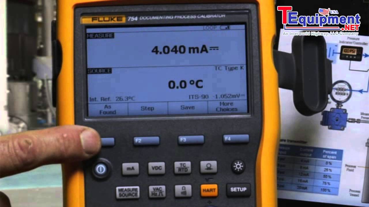 Fluke 754: Testing A Thermocouple Temperature Transmitter