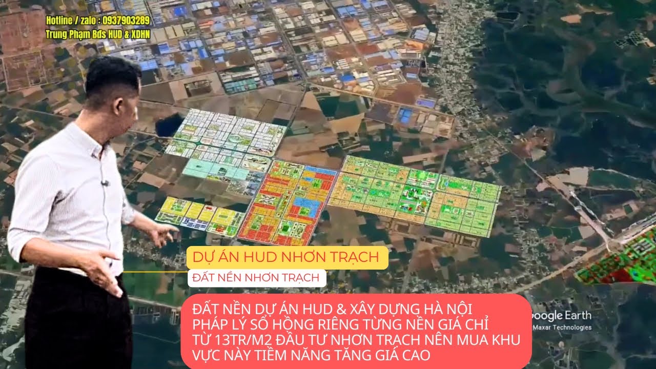 Dự Án HUD Nhơn Trạch Đất Nền Đã Có Sổ Hồng Riêng  Xây Dựng Được Ngày Gần Sân Bay Long Thành Chỉ 14km