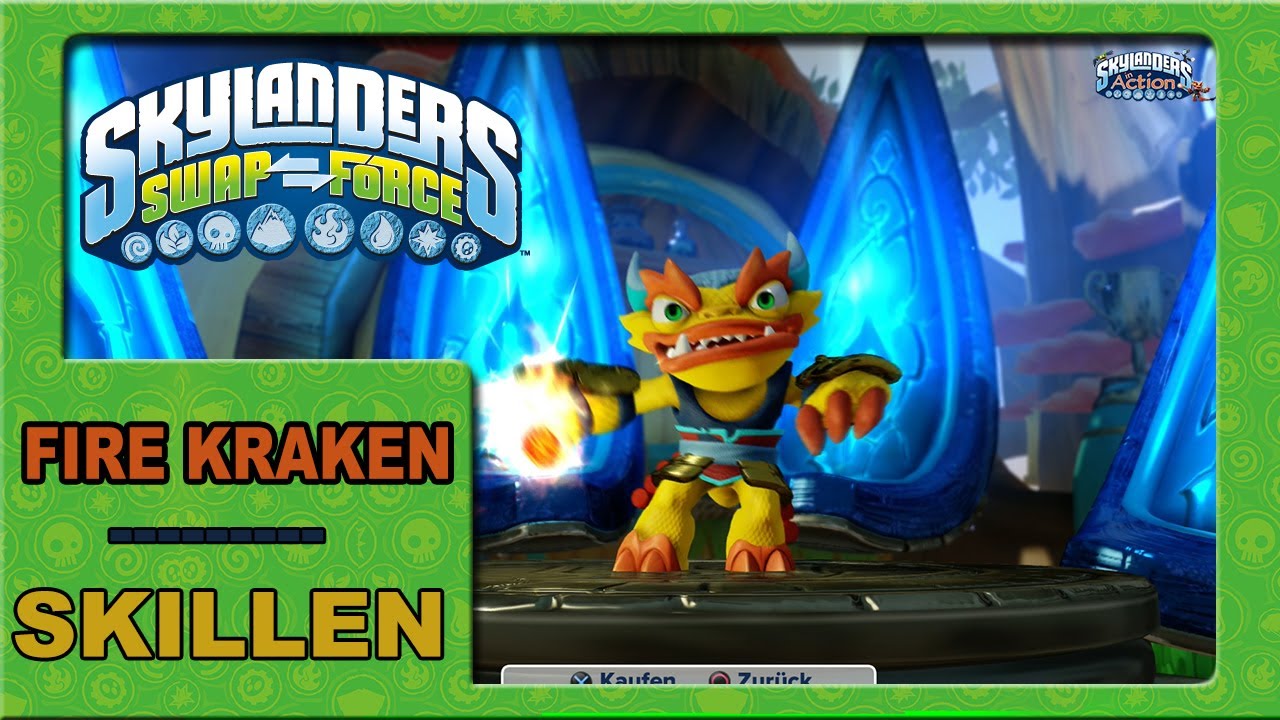 Fire Kraken Skillen auf Prächtige Parade & Bumm-Hüpfer Skylanders Swap Force Verbesserung
