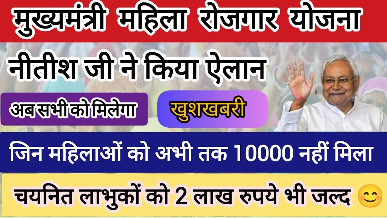 Mahila Rozgar Yojana: महिलाओं को ₹10,000+2 लाख रुपये मिलना शुरू | Full Process Step-by-Step 👉 