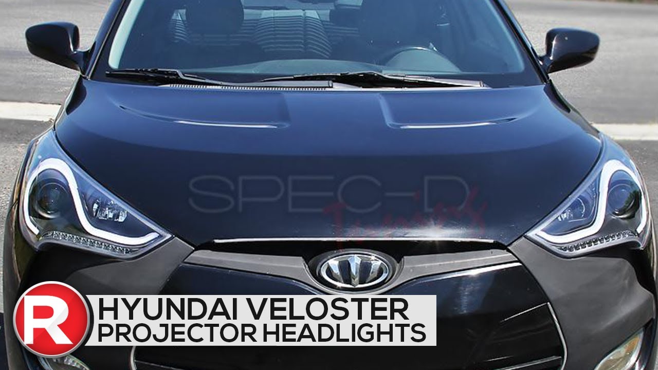 Hyundai Veloster Projector Headlights w/ Sequential Turn Signals (2012-2017) DIY How to Install