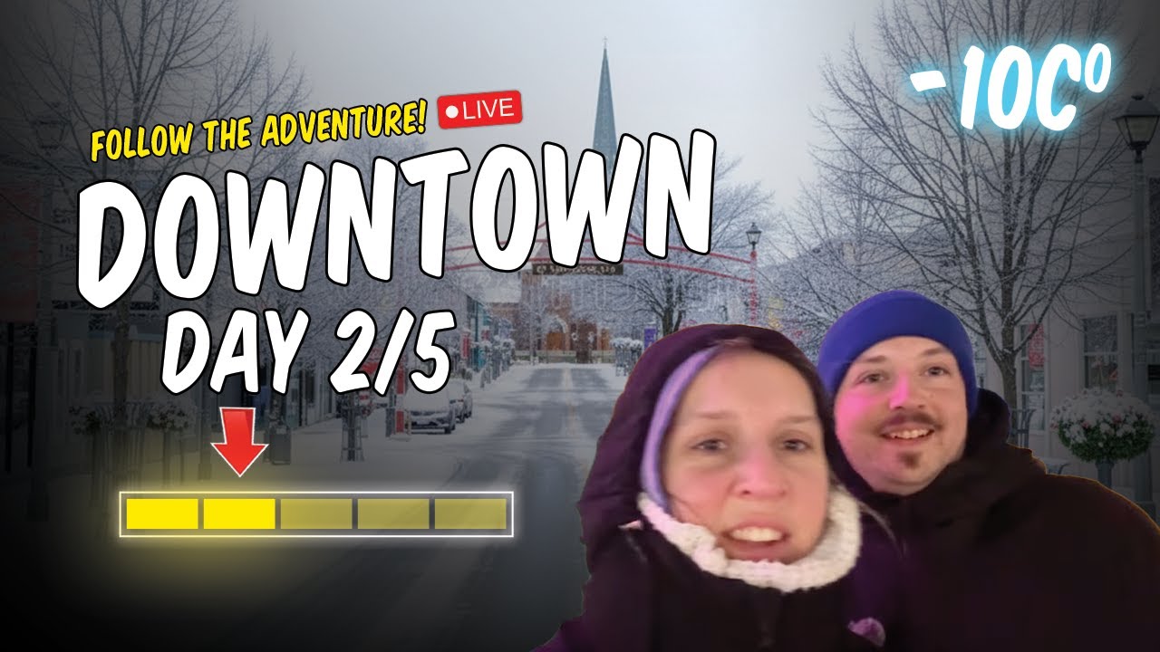 Livestreaming the REAL Downtown Niagara Falls...in -24C
