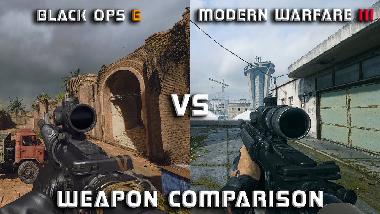 CALL OF DUTY BLACK OPS 6 VS MODREN WARFARE III : WEAPON COMPARISON [UPDATE] 4K