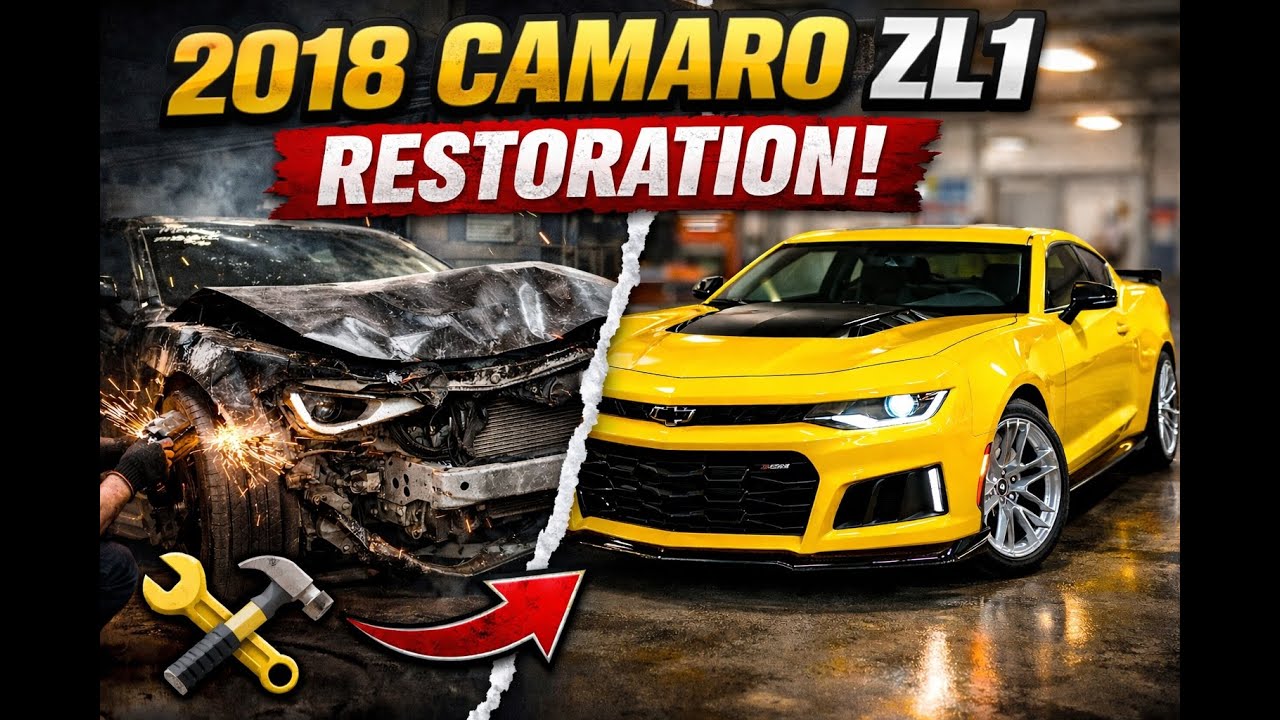 2018 Camaro ZL1 Restoration | Epic Transformation #asmr #automobile