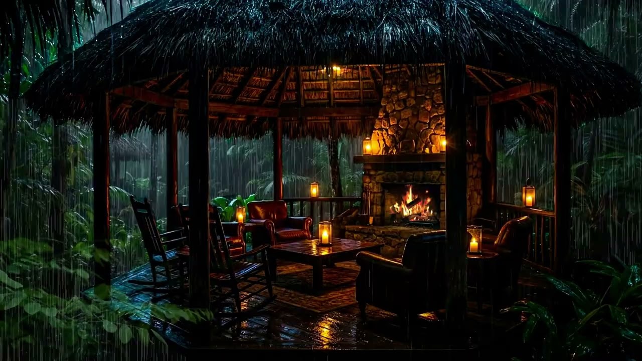 Soothing Outdoor Calming Rain Sound. Relaxing, Calm, Soothing.