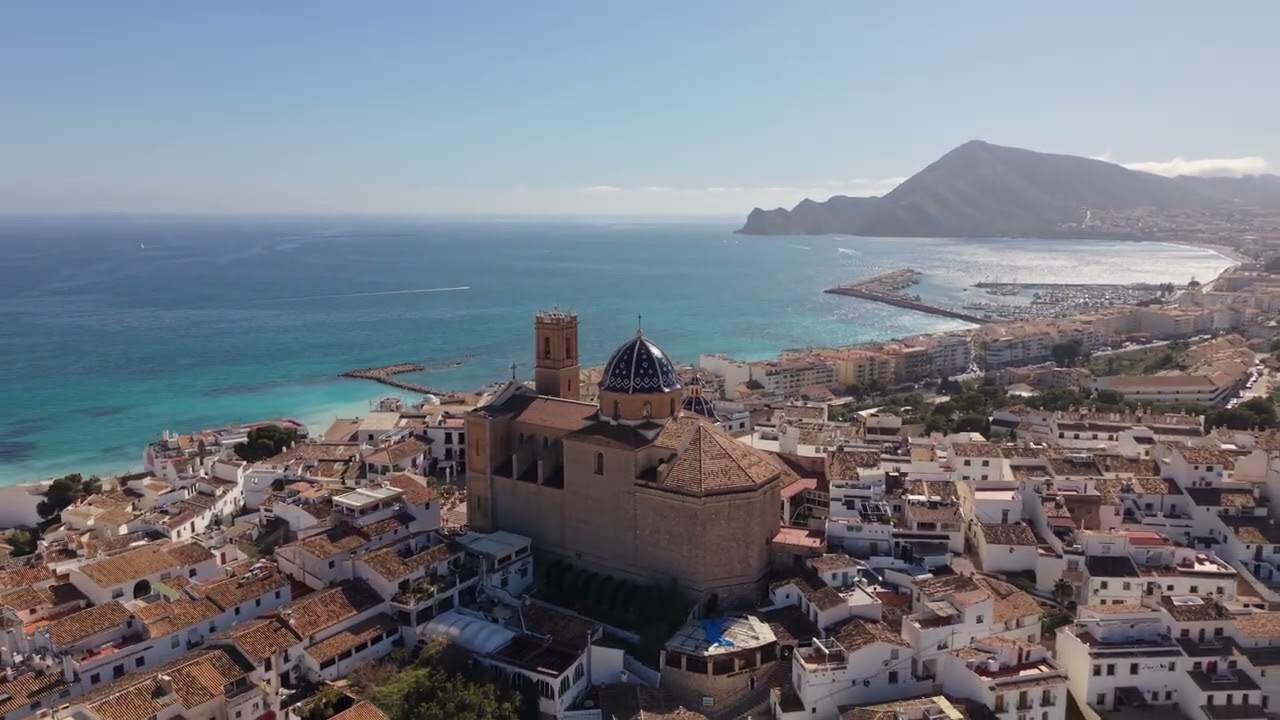 Altea , Costa Blanca Spain 4K filmed on DJI Mini 5 Pro