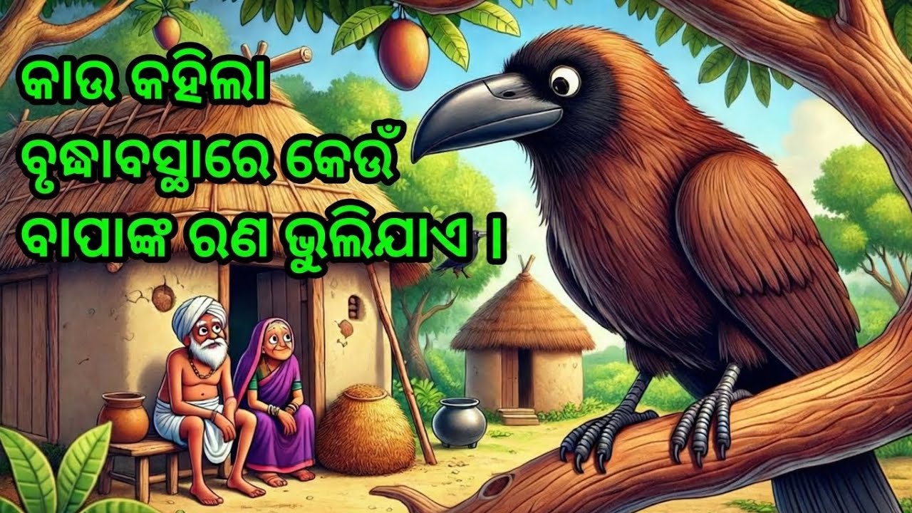 କାଉ କହିଲା ବୃଦ୍ଧାବସ୍ଥାରେ କେଉଁ ସନ୍ତାନ ମା ବାପାଙ୍କ ଋଣ ଭୁଲିଯାଏ।