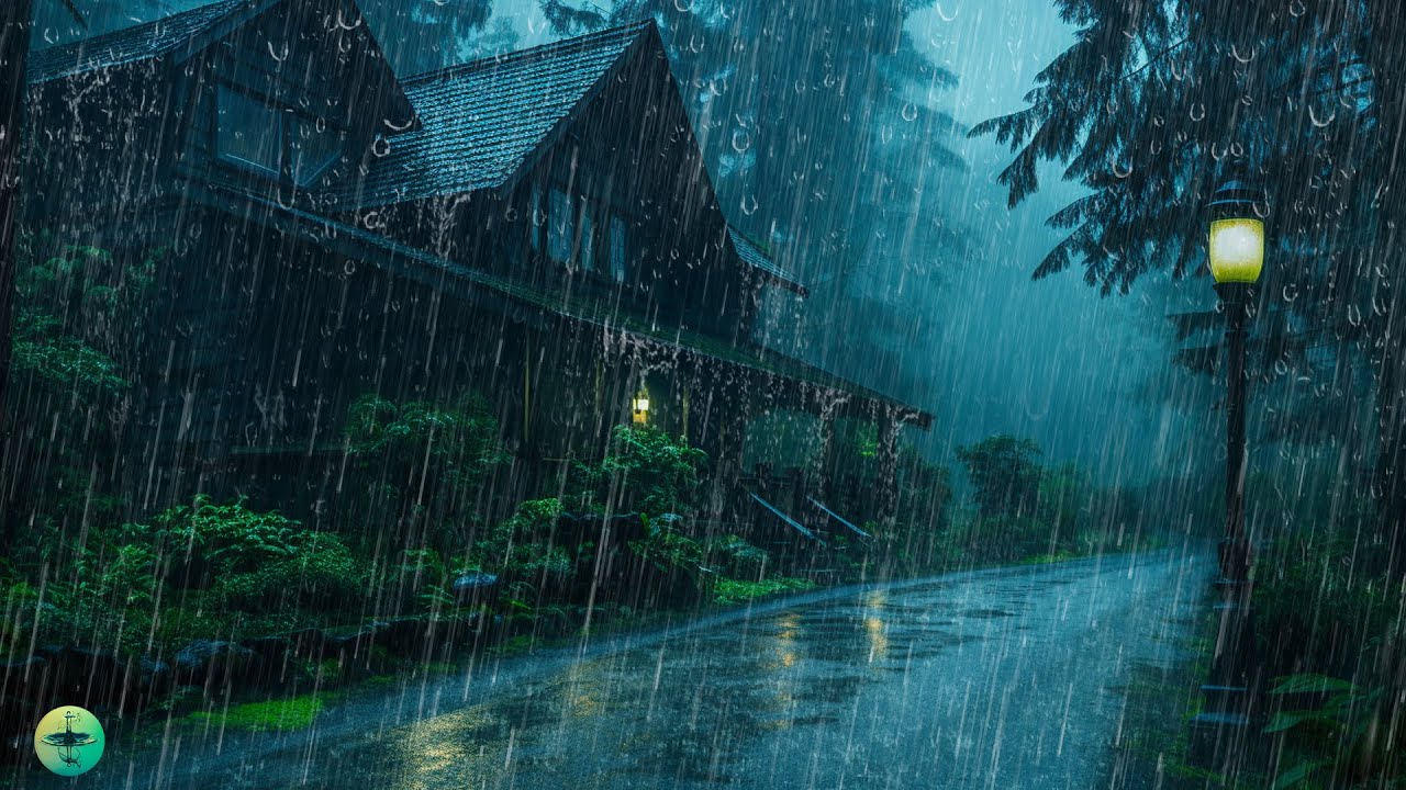 Barulho de Chuva no Telhado e Trov&atilde;o na Floresta Tropical para Dormir, Ru&iacute;do Branco para Relaxar