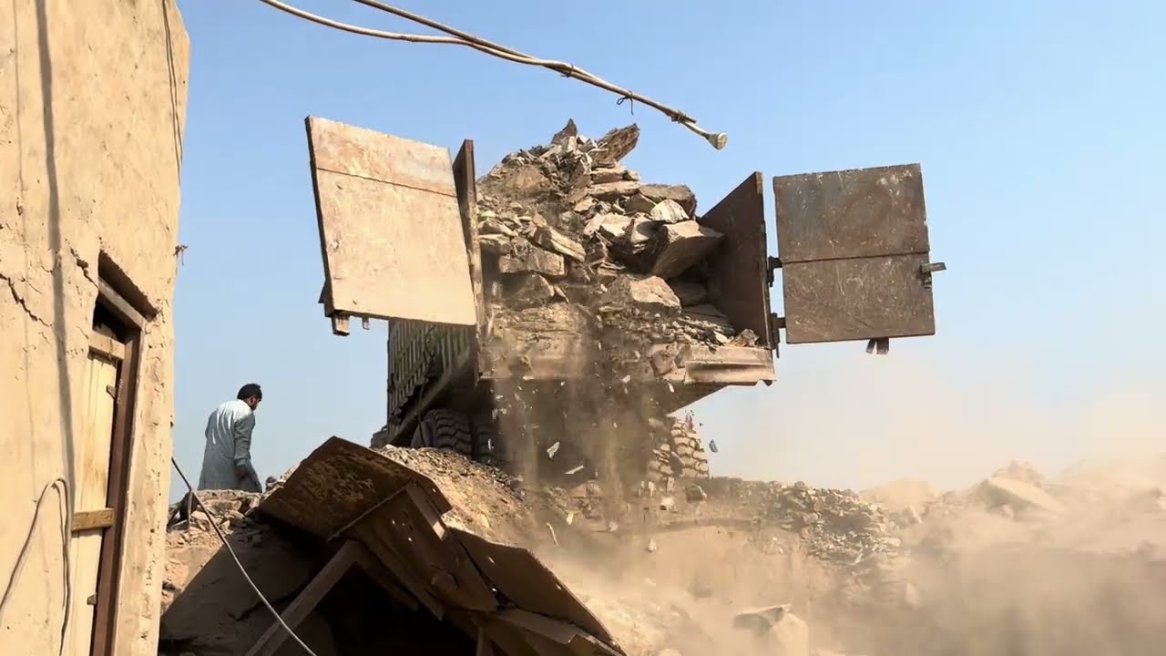 PLAYING With Giant Rocks.ASMR Rock Quarry CRUSHING Oprations primary jaw Crusher in action#asmr