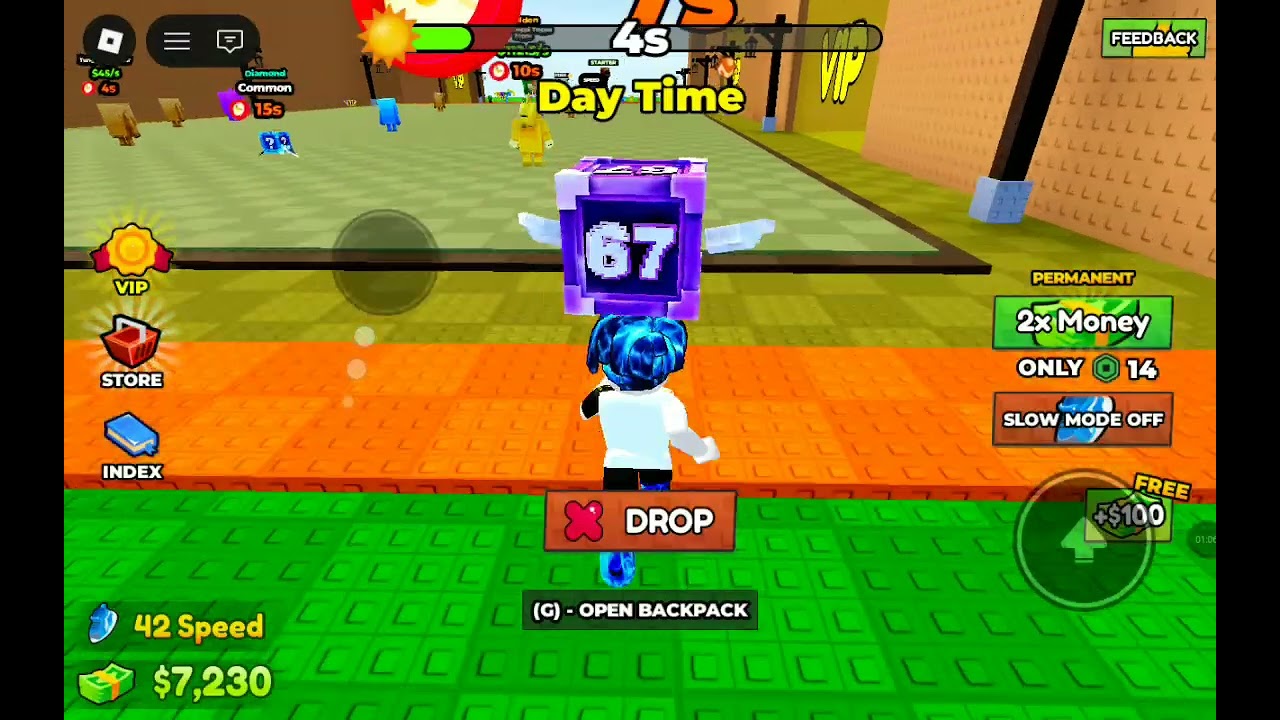Jogando Roblox com os amigos