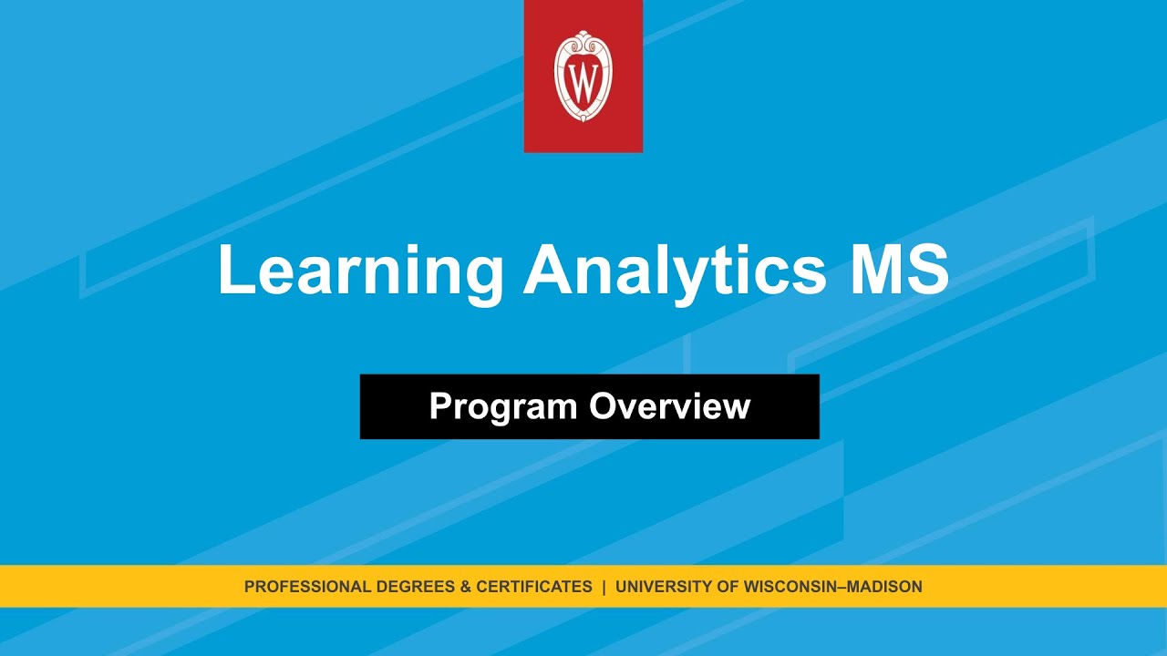 Unlock Educational Data: The UW-Madison Learning Analytics MS Program