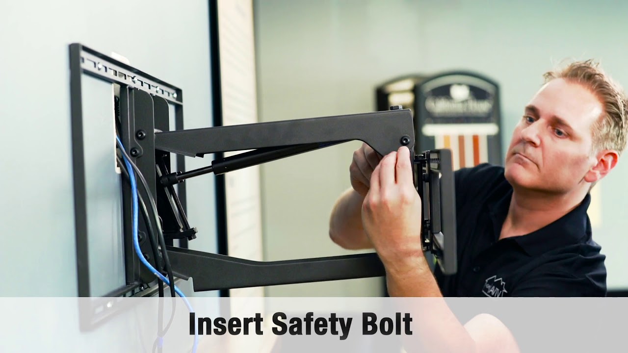 MantleMount MM700 Professional Pull Down TV Mount Installation