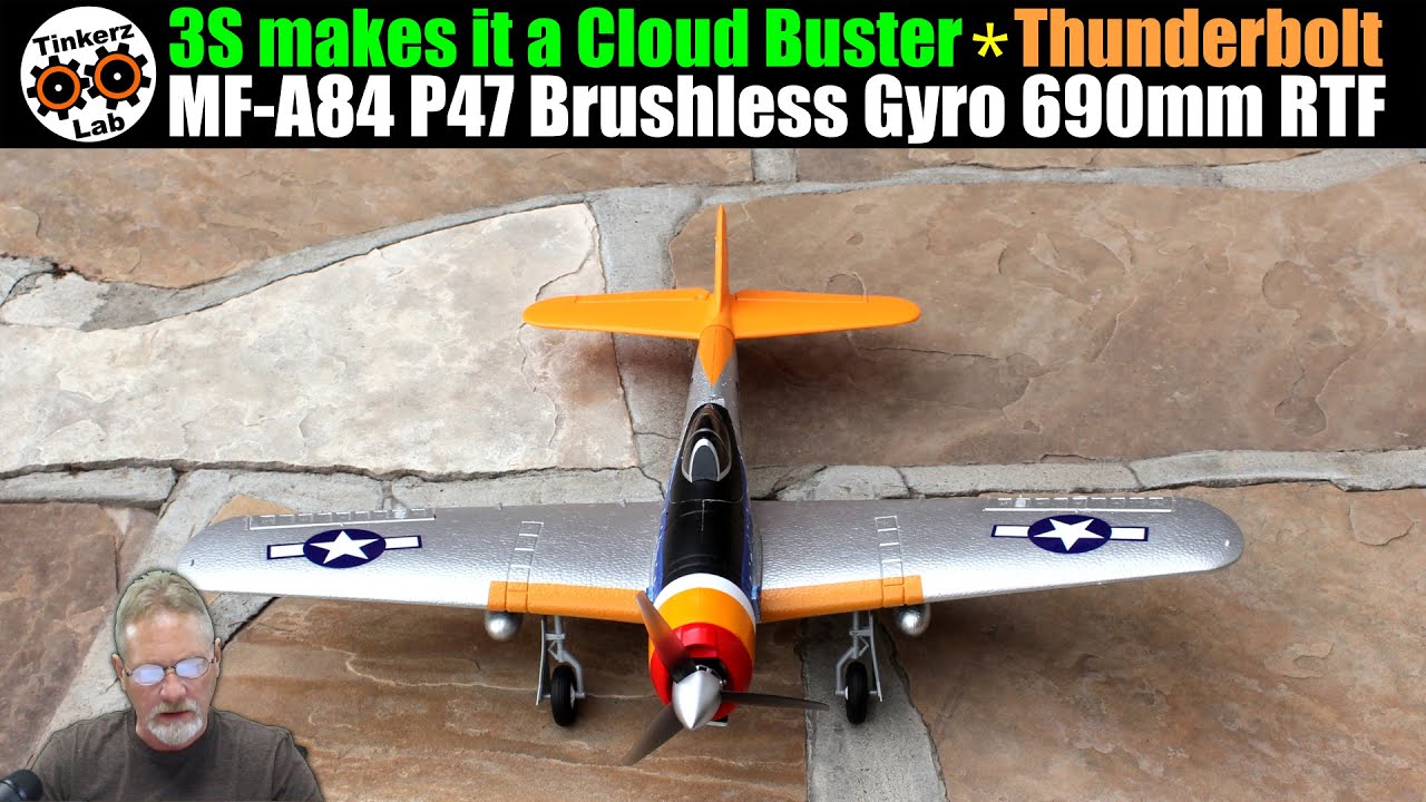 3S makes it a Cloud Buster | P-47 Thunderbolt Brushless 690mm Wingspan RTF