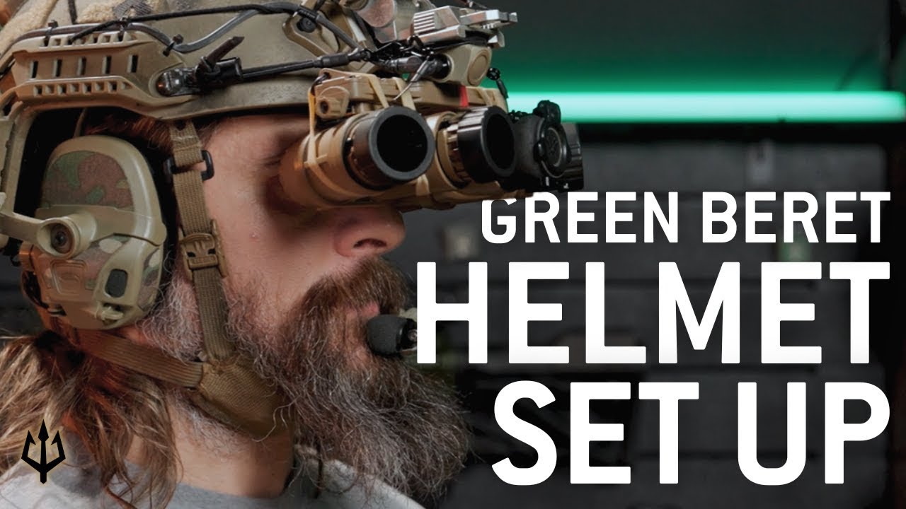 This is how a Green Beret sets up his Helmet!