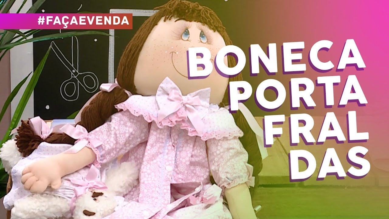 Boneca porta fraldas por Lia Toledo