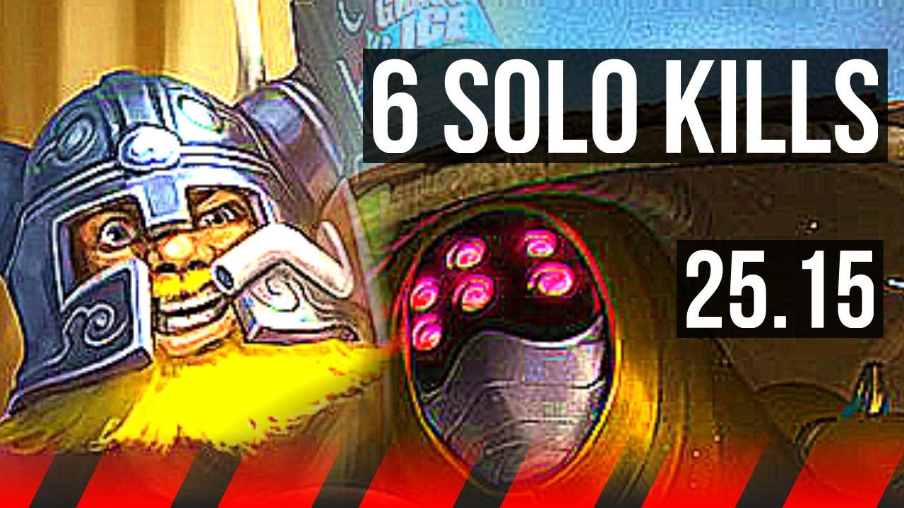 OLAF vs JAX (TOP) | 6 solo kills, 13/2/4, 1300+ games, Legendary | KR Master | 25.15