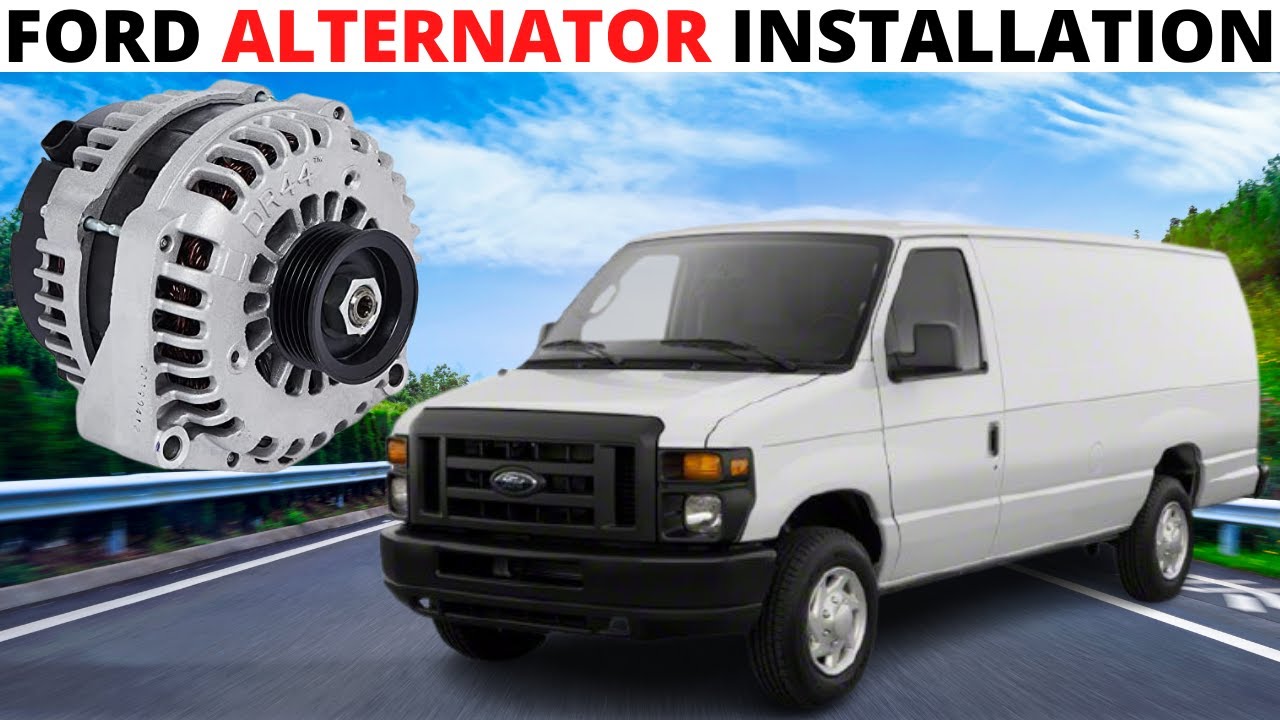 Как заменить генератор Ford Econoline (установка автомобильного генератора) E150/E250/E350/E450 —...