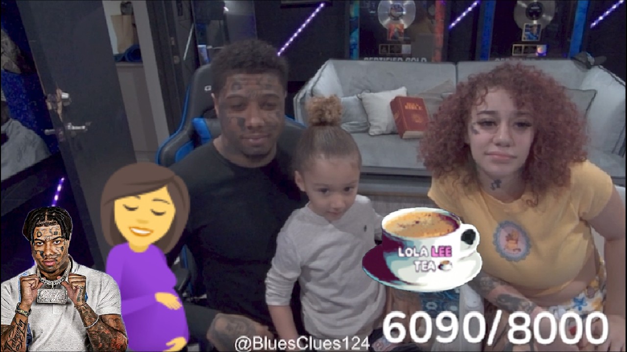 Blueface new family Twitch - Says he met Neveah when she was already preggo! 02.22.2026