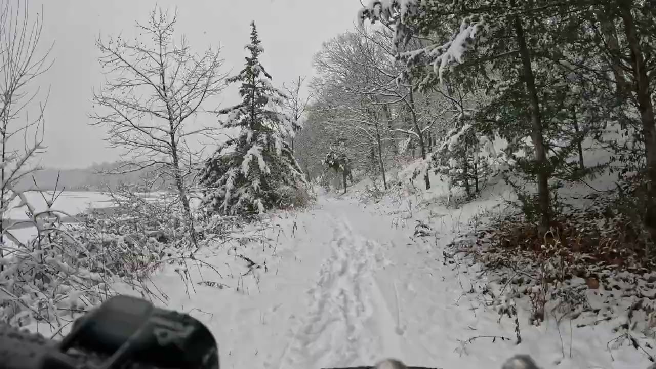 Snow Storm Adventure: Chimney Rock Fatbiking - Staircase and White Trail Towards Newman's Part 1