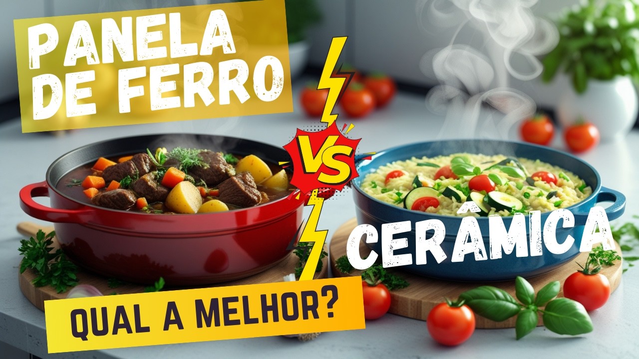 Panela de ferro vs panela ceramica. Qual a melhor? Panela de Ferro / Panela de cerâmica / Panela
