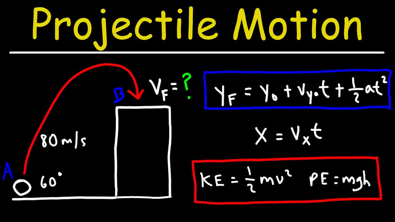 Projectile Motion and Conservation of Energy - College Physics