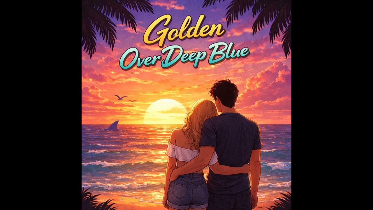 Golden Over Deep Blue