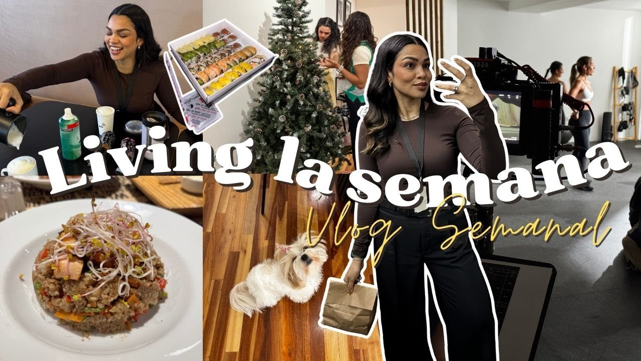 LIVING LA SEMANA | Produ de fotos, COMPRAS navideñas, cine, DECORAMOS  y cleo me comió el labial 😭