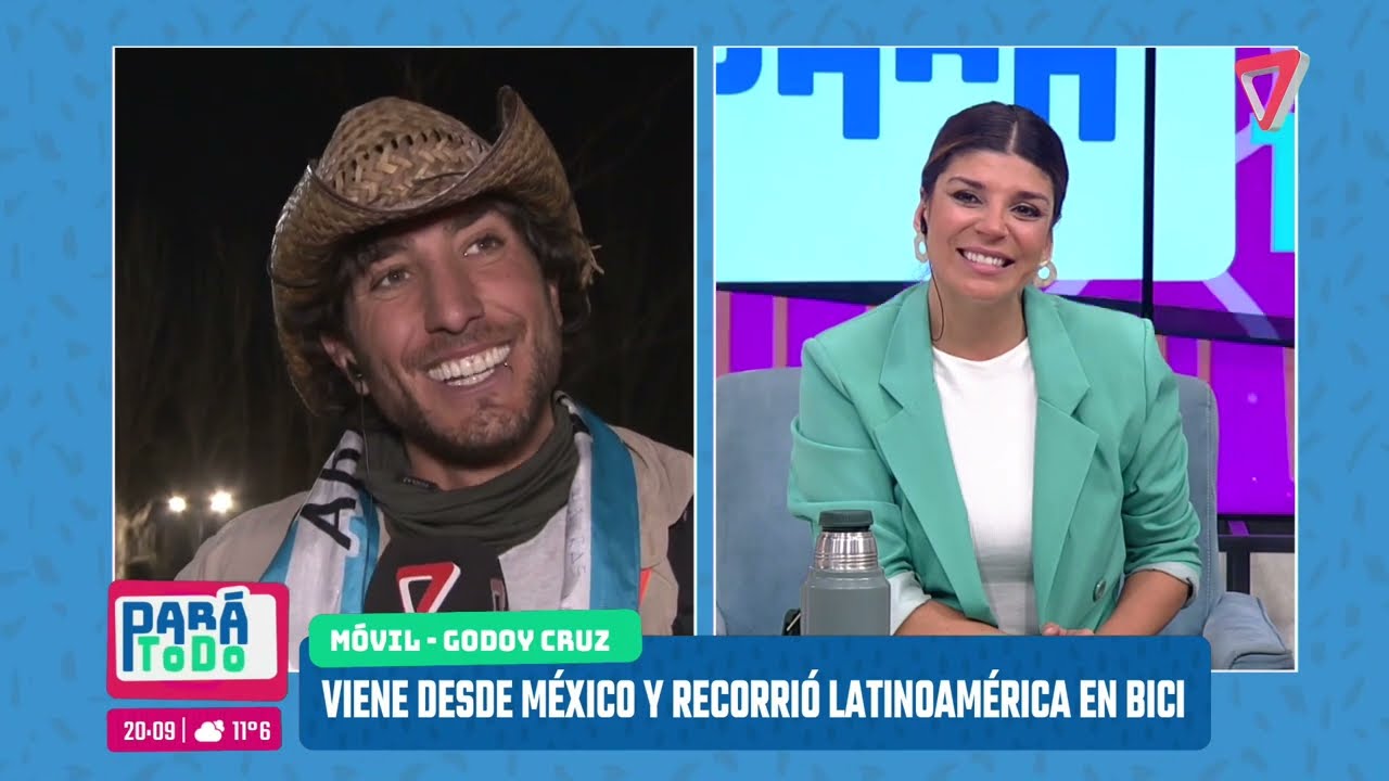 Fede Farrel y su bambucleta en Par&aacute; Todo TV