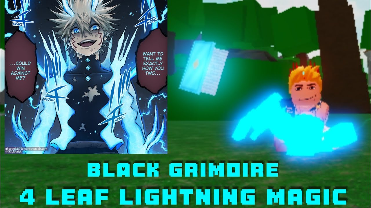 Black Grimoire (Roblox) Lighting Magic Showcase (Mobile)