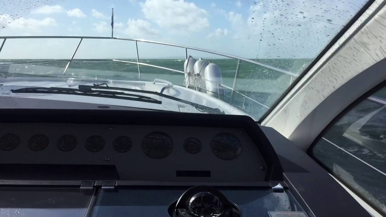 Fairline Targa 47 in rough seas