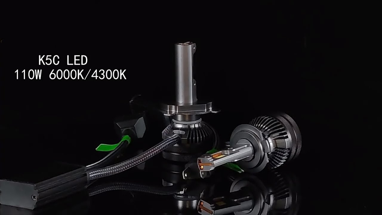 ремонт Led авто лампы головного света DownKnight К5С H4 4300k (k7c)