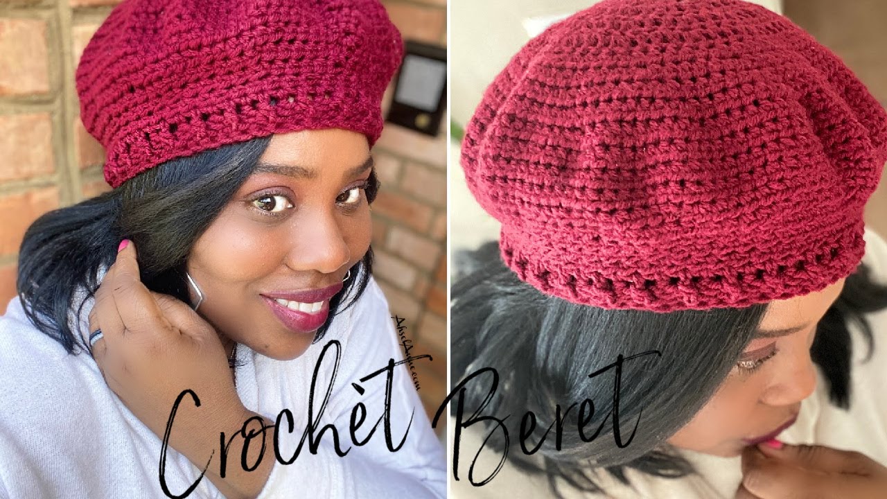 How To Crochet An Easy Beret Hat | Crochet Beginner Friendly Tutorial| Crochet Beret
