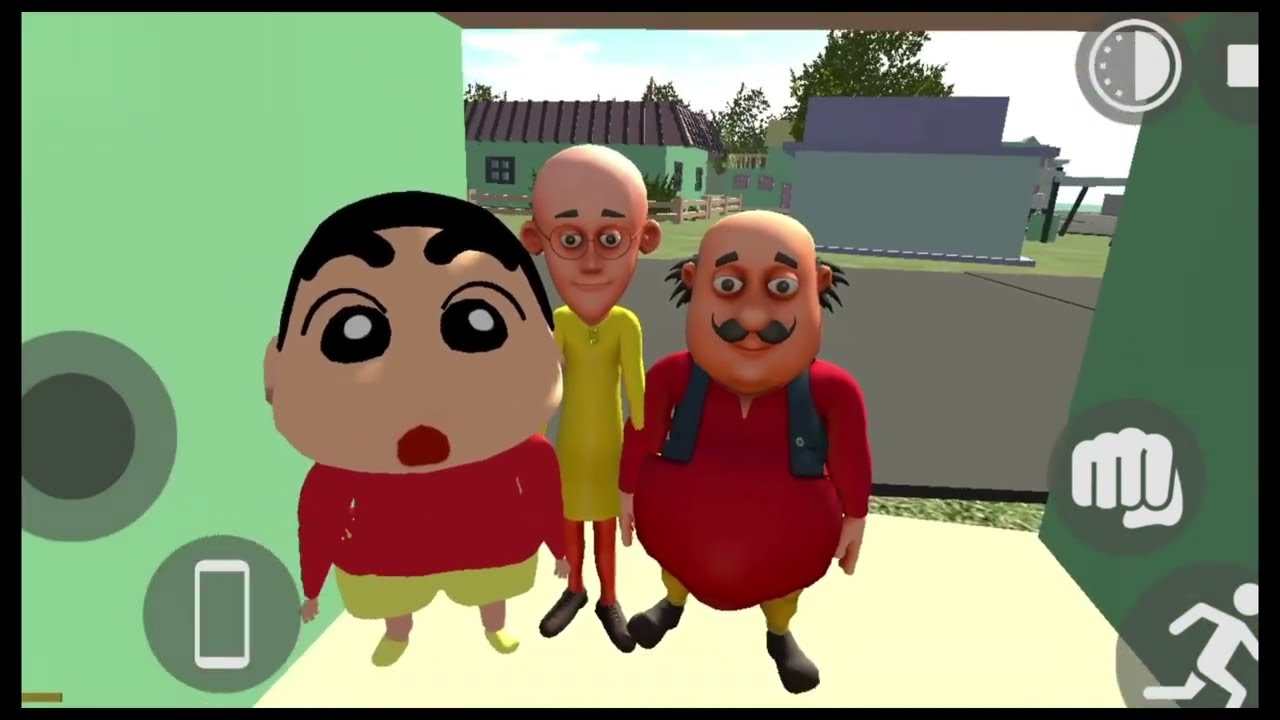 Finally I Met Motu Patlu & Sinchain Android Gameplay Indian Bike 3D Game