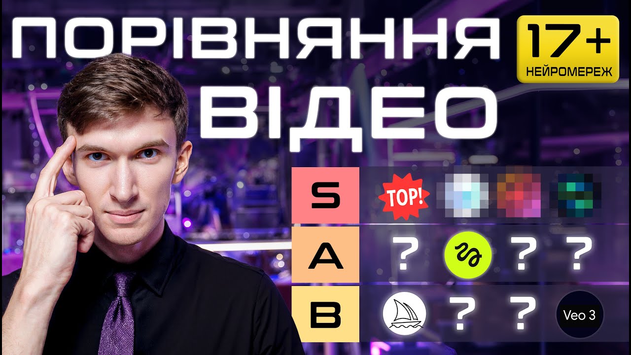 ТОП 17 AI відео моделей для ЕПІЧНОГО контенту