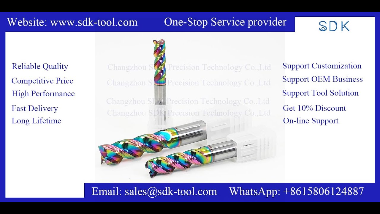 Carbide Variable Helix U Shape Big Feed End Mill For Aluminium -High-Speed Machining Capability