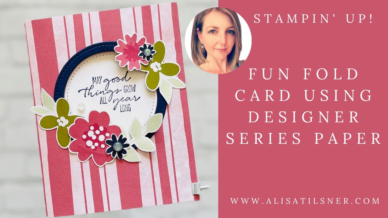 Stampin' Up!: Fun Fold Card using Designer Series Paper