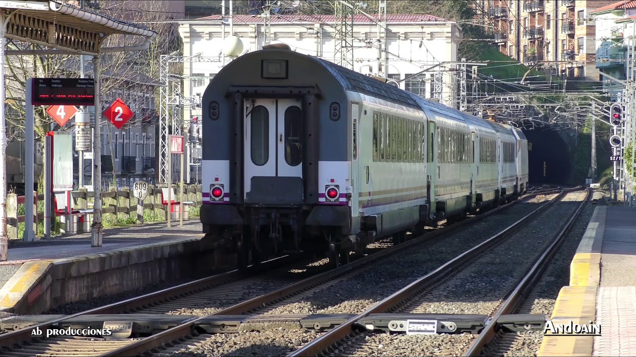 TRENES RENFE EN  TRÁNSITO (SONIDO DIRECTO) (HD).