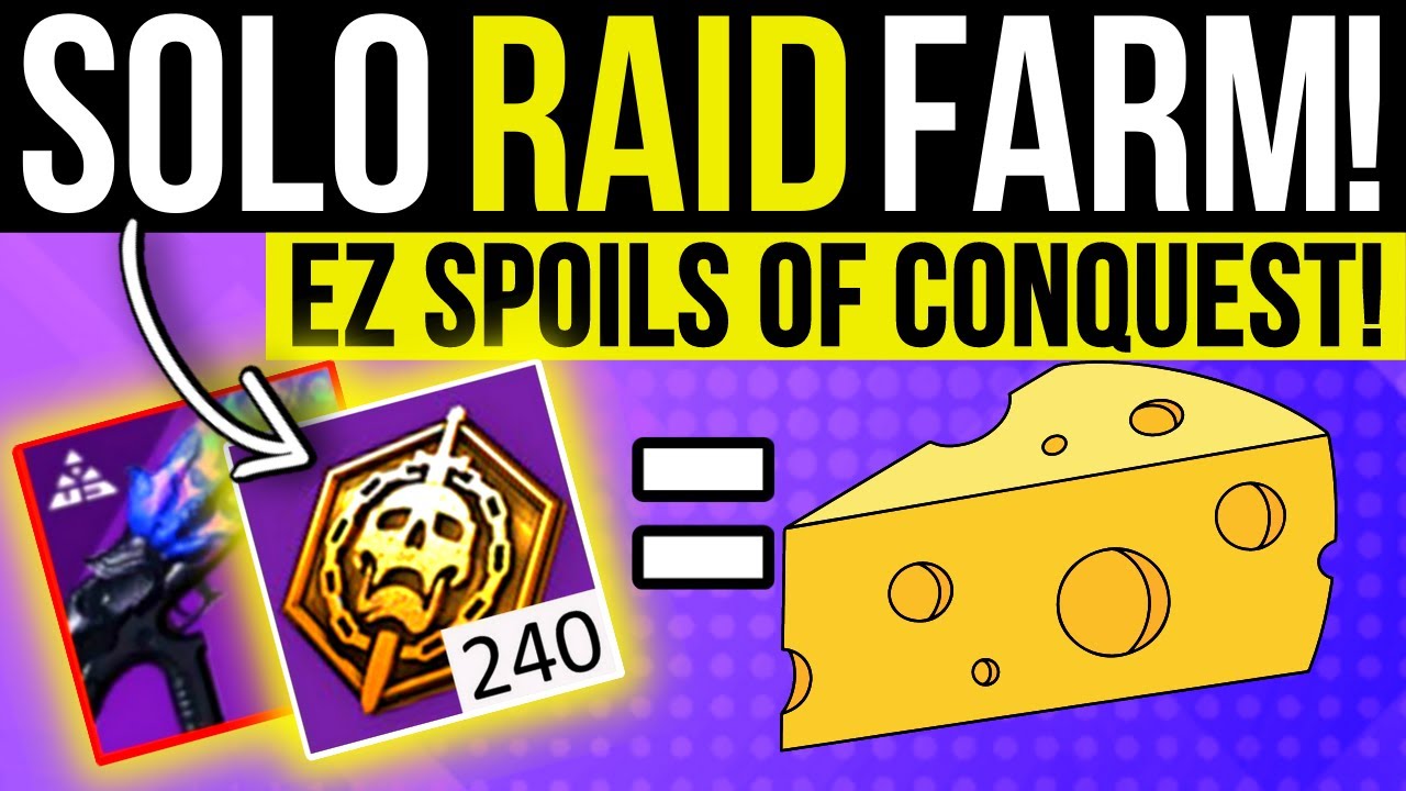 This SOLO Raid Farm is INSANE! Fast SPOILS Of Conquest & Root Of Nightmares LOOT Destiny 2 Lightfall