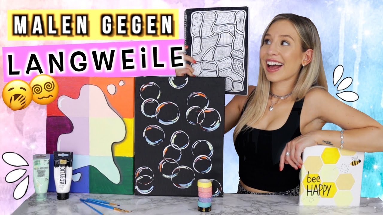 MALEN gegen LANGEWEILE 4.0 😑 Bilder malen für Anfänger - Cali Kessy