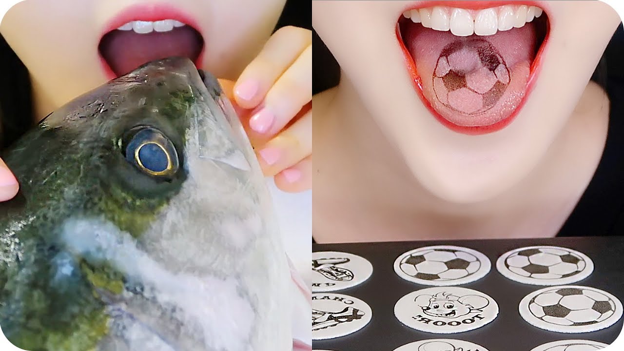 WEIRD FOODS ASMR COMPILATION #4 🤣