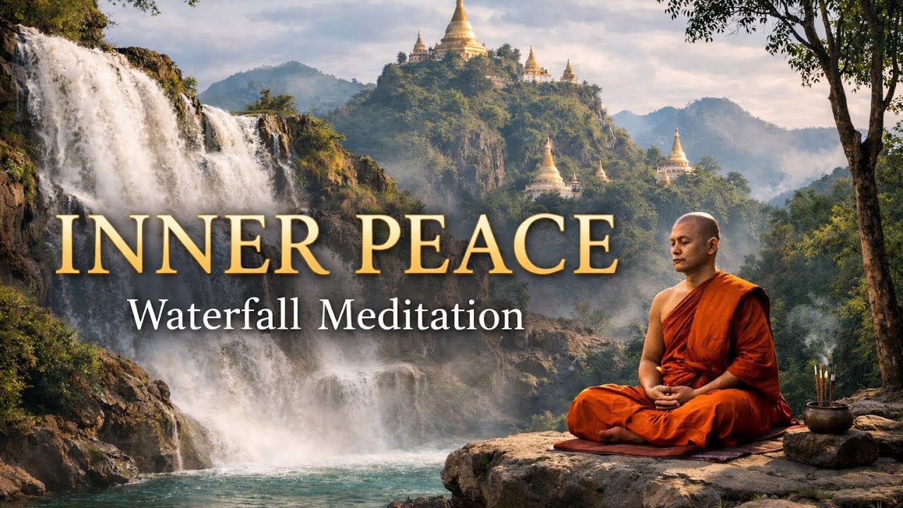 Find Inner Peace by the Waterfall | Deep Meditation Journey#Meditation#InnerPeace#Mindfulness#Relax