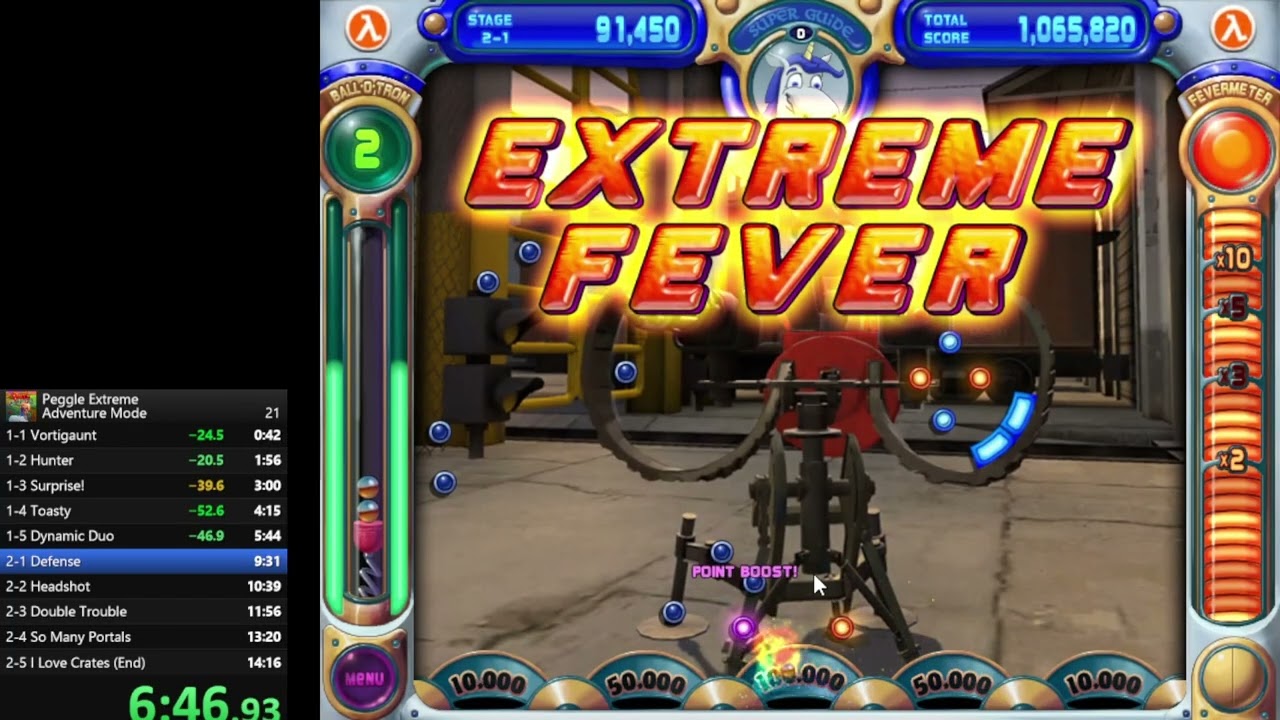 Peggle Extreme - Any% - 12:18.60