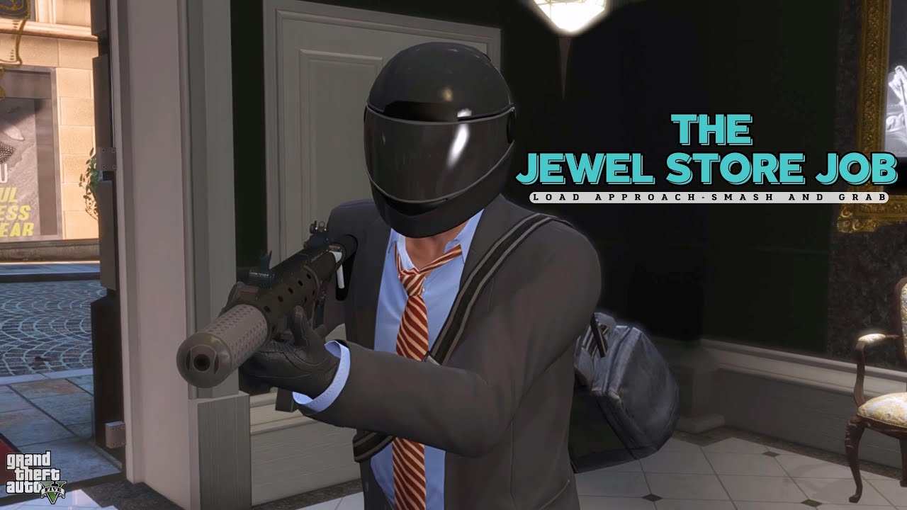 GTA 5 PC - MISSION #14 - THE JEWEL STORE JOB (LOUD APPROACH)